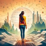 Firefly Logo fuer Kein Plan von Aktien. Person schaut verwirrt auf eine Karte voller Zahlen in Mitten