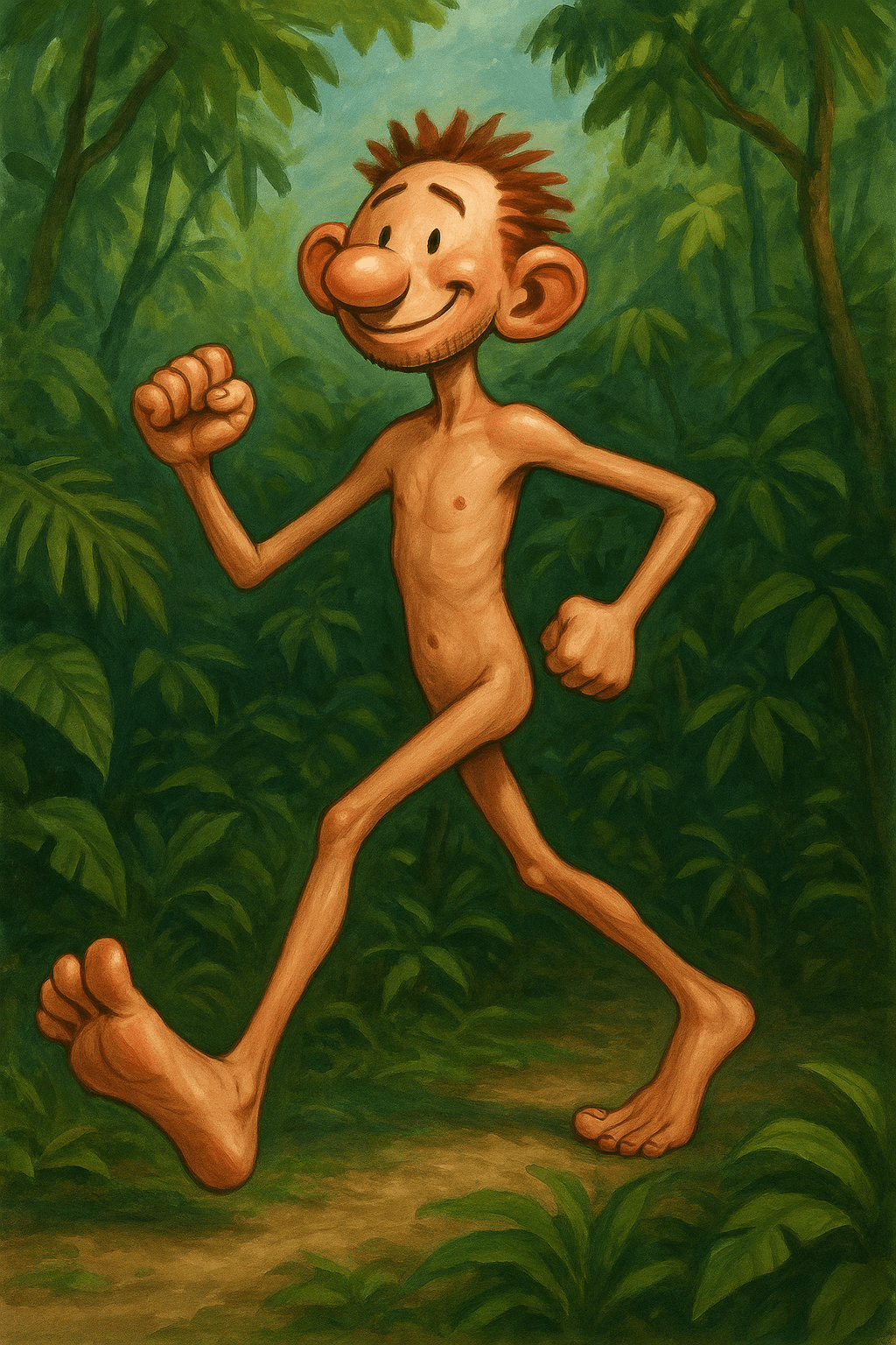 😂 Der Naked Man Effect – warum Investieren nicht mit Aktien beginnt 1 Der fröhliche Wanderer im Dschungel