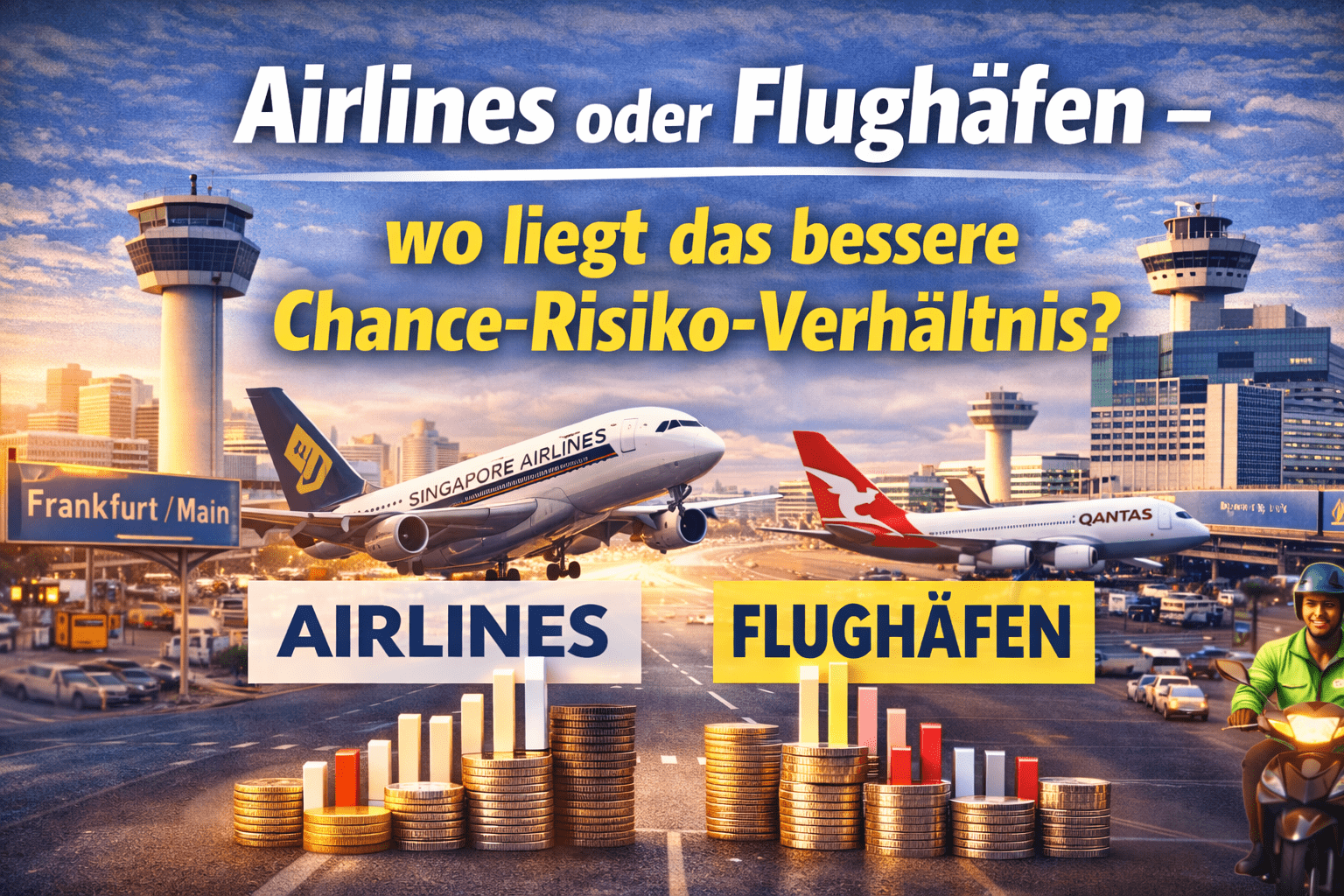 Chancenvergleich Airlines vs Flughäfen