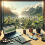 digital nomad auf sparflamme mit monatlich um titelbild